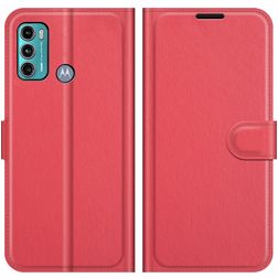Mobigear Classic Motorola Moto G60 Wallet case - Red