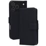 Mobiparts Wallet iPhone 17 Pro Max MagSafe Pele genuína Capa livro Carteira - Preto