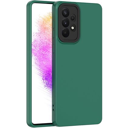 Mobigear Colors Samsung Galaxy A73 Fleksibel TPU Bagsidecover - Grøn
