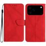 Mobigear Stitch iPhone 18 Pro Pungetui med Seddelrum - Rød