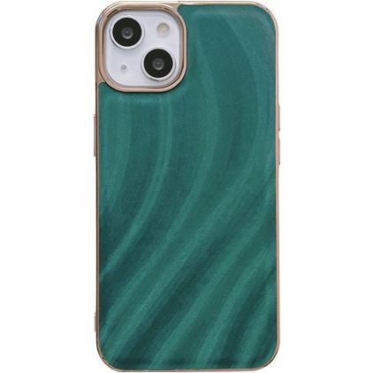 Mobigear Wavy iPhone 14 Funda Plástico rígido Carcasa - Verde