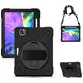 Mobigear SureGrip XGuard iPad Pro 11 palců (2020) Pouzdro Plast / Silikon Zadní kryt + Držák na stylus + Ramenní popruh + Stojánek - Černá