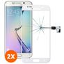 Mobigear Premium Samsung Galaxy S6 Edge Plus Vidro temperado Película de ecrã - Compatível com capas - Branco (Pack de 2)