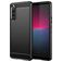 Mobigear Brushed Slim Sony Xperia 10 V Fleksibel TPU Bagsidecover - Sort