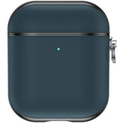 Valenta Snap Apple AirPods 1 Cover Ægte læder - Blå