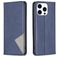 Mobigear Rhombus Slim iPhone 15 Pro Wallet case - Blue