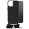 Mobilize Lanyard Gelly iPhone 14 Pro Max TPU flexível Capa com cordão - Preto