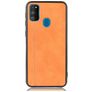 Mobigear Stitch Samsung Galaxy M21 Capa traseira - Laranja