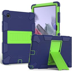 Mobigear ShieldStand Samsung Galaxy Tab A8 10.5 (2021) Plastica rigida / Silicone Back cover + Supporto - Blu / Verde