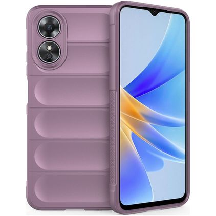 Mobigear Bumpy OPPO A17 Flexibel TPU Skal - Lila