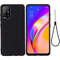 Mobigear Rubber Touch OPPO A94 5G Silicone Back cover - Black