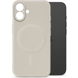 My Style Protective Flex iPhone 16 Plus MagSafe TPU flexível Capa traseira - Antique White
