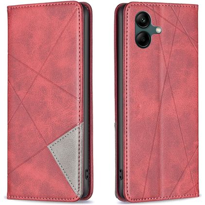 Mobigear Rhombus slim Samsung Galaxy A05 Cover a libro - Rosso