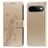 Mobigear Flowers Google Pixel 11 Pro Funda tipo libro Cartera - Dorado