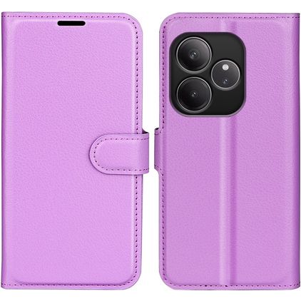 Mobigear Classic Realme GT 6 Lompakkokotelo + Setelitasku - Violetti
