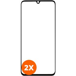 Mobigear Premium Motorola One Zoom Vidro temperado Película de ecrã - Compatível com capas - Preto (Pack de 2)