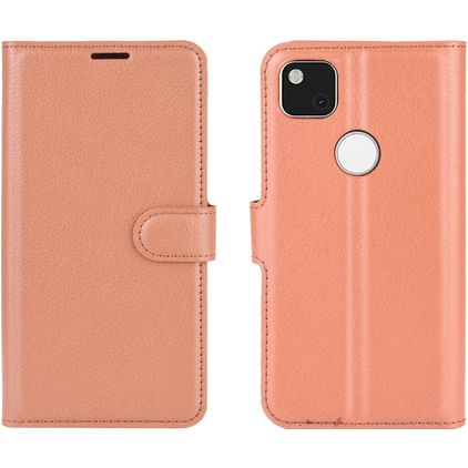 Mobigear Classic Google Pixel 4a Funda tipo libro Cartera - Marrón