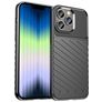 Mobigear Groove iPhone 14 Pro Flexibilní TPU Zadní kryt - Černá