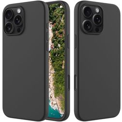 Mobigear Rubber Touch iPhone 16 Pro Max Silikon Skal - Svart