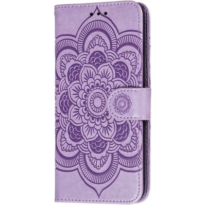 Mobigear Mandala Huawei P40 Knížkové pouzdro Peněženka - Fialová