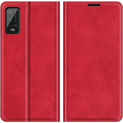 Mobigear Retro Slim Wiko Power U20 Funda tipo libro Cartera - Rojo