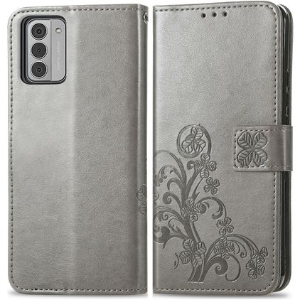 Mobigear Clover Nokia G42 Wallet case - Grey