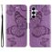 Mobigear Butterfly Samsung Galaxy A26 Cover a libro portafoglio - Viola