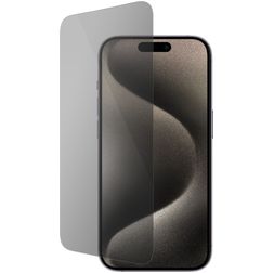 Mobiparts iPhone 15 Pro Cristal templado Protector de pantalla Antiespía - Compatible con fundas