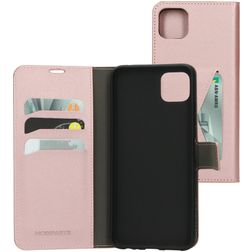 Mobiparts Classic Wallet Samsung Galaxy A22 5G Lompakkokotelo + Setelitasku - Vaaleanpunainen