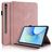 Mobigear Tree Samsung Galaxy Tab S10 FE Plus Wallet case + Stylus Holder - Rose Gold