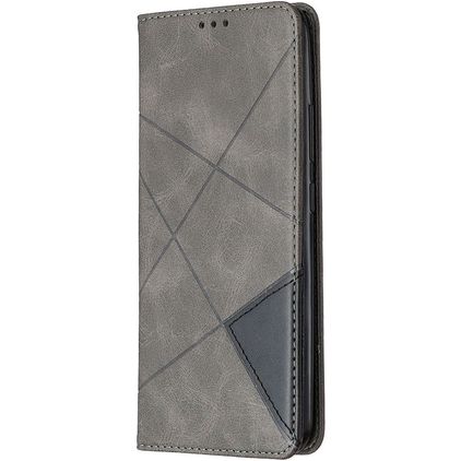 Mobigear Rhombus Slim Realme C11 (2020) Capa livro - Cinzento