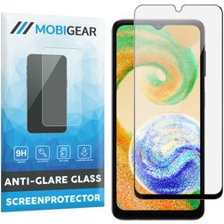 Mobigear Premium Samsung Galaxy A04s Härdat glas Skärmskydd - Skalvänligt - Svart