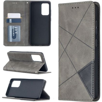 Mobigear Rhombus Slim Samsung Galaxy A52s 5G Wallet case - Grey