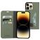 Mobiparts Classic Wallet iPhone 14 Pro Max Plånboksfodral med sedelfack - Stone Green