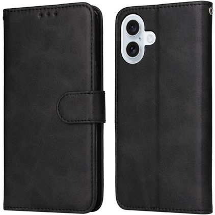 Mobigear Wallet iPhone 17 Lompakkokotelo + Setelitasku - Musta