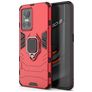 Mobigear Armor Ring Realme GT Neo 3 Hårdt Bagsidecover Stødsikkert med ringholder - Rød