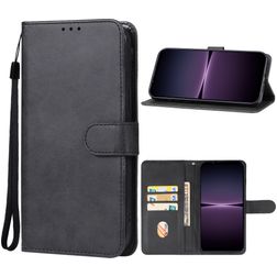 Mobigear Wallet Sony Xperia 1 V Lompakkokotelo + Setelitasku - Musta