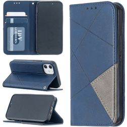 Mobigear Rhombus Slim iPhone 12 Mini Pungetui - Blå