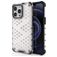 Mobigear Honeycomb iPhone 14 Pro Max Fodral Hårdplast Skal Stötsäkert - Vit