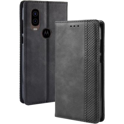 Mobigear Sensation Motorola One Vision Wallet case - Black