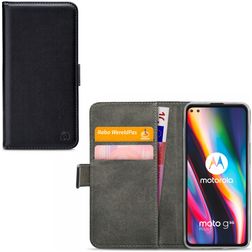 Mobilize Classic Gelly Wallet Motorola Moto G 5G Plus Lompakkokotelo + Setelitasku - Musta