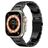 Mobigear Amsterdam Rostfritt stål Apple Watch Armband Fjärilslås - 42/41/40/38 mm - Svart