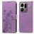 Mobigear Flowers OPPO Find X9 Pro Wallet case - Purple