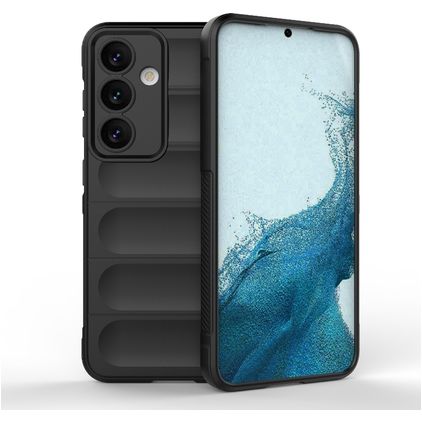 Mobigear Bumpy Samsung Galaxy S24 Fleksibel TPU Bagsidecover - Sort