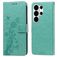 Mobigear Flowers Samsung Galaxy S26 Ultra Cover a libro portafoglio - Verde