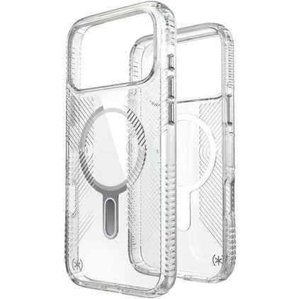 Speck Presidio Perfect Clear Grip Transparente iPhone 17 Pro Max MagSafe Funda Plástico rígido Carcasa Antigolpes - ClickLock