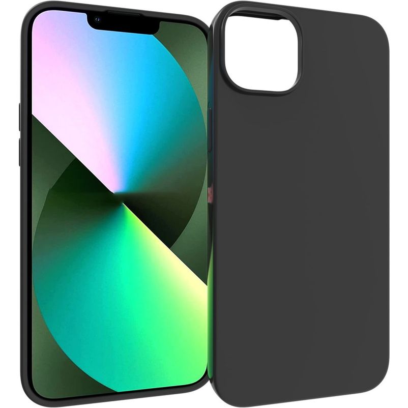 Mobigear Colors iPhone 14 Plus Fleksibel TPU Bagsidecover - Sort