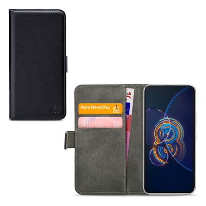 Mobilize Classic Gelly Wallet ASUS ZenFone 8 Flip Funda tipo libro Cartera - Negro