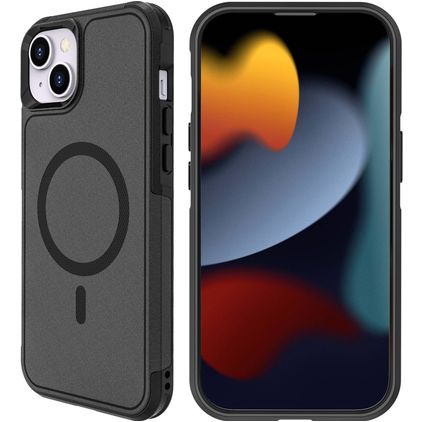 Mobigear Traveller iPhone 15 Plus MagSafe Hard Case Back cover Shockproof - Black