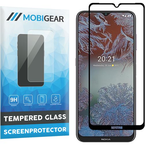 Mobigear Premium Nokia G10 Glas Skærmbeskytter - Case Friendly - Sort